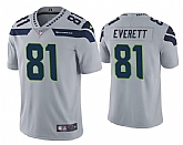 Nike Seahawks 81 Gerald Everett Gray Vapor Untouchable Limited Jersey Dzhi,baseball caps,new era cap wholesale,wholesale hats